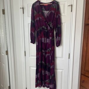 Catherine Malandrino Purple and pink Long Sleeve Dress